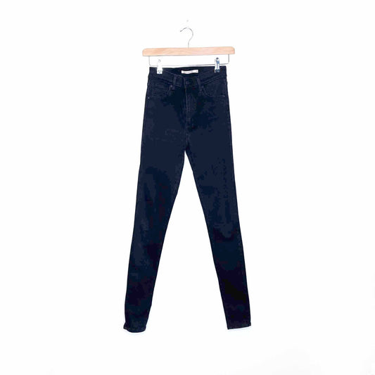 levi's mile high super skinny in black - size 26