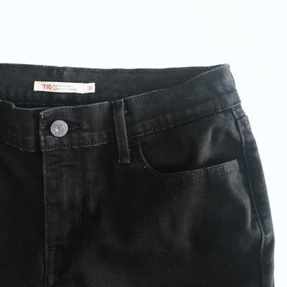 Levi's 710 Super Skinny in Black - size 31