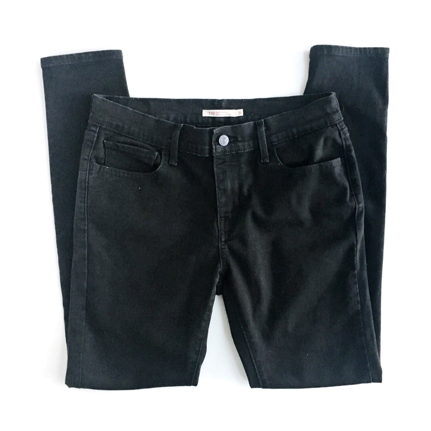 Levi's 710 Super Skinny in Black - size 31