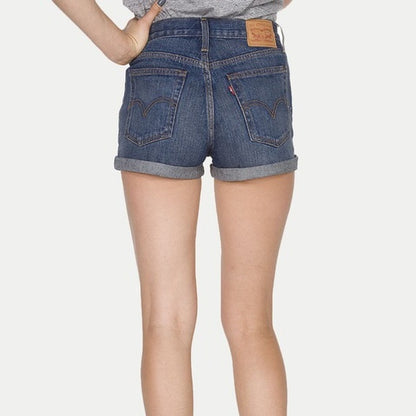 Levi's high rise rolled hem denim shorts - size 24