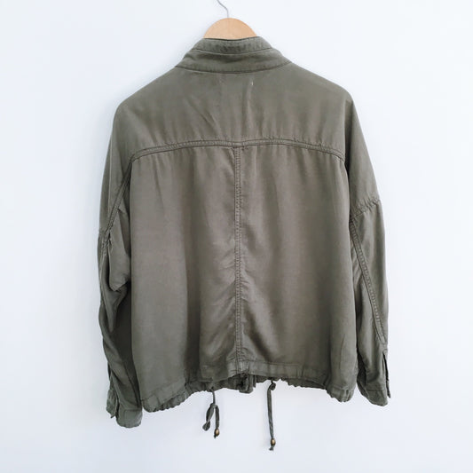 Life in Progress Oversized Military Jacket - size Small