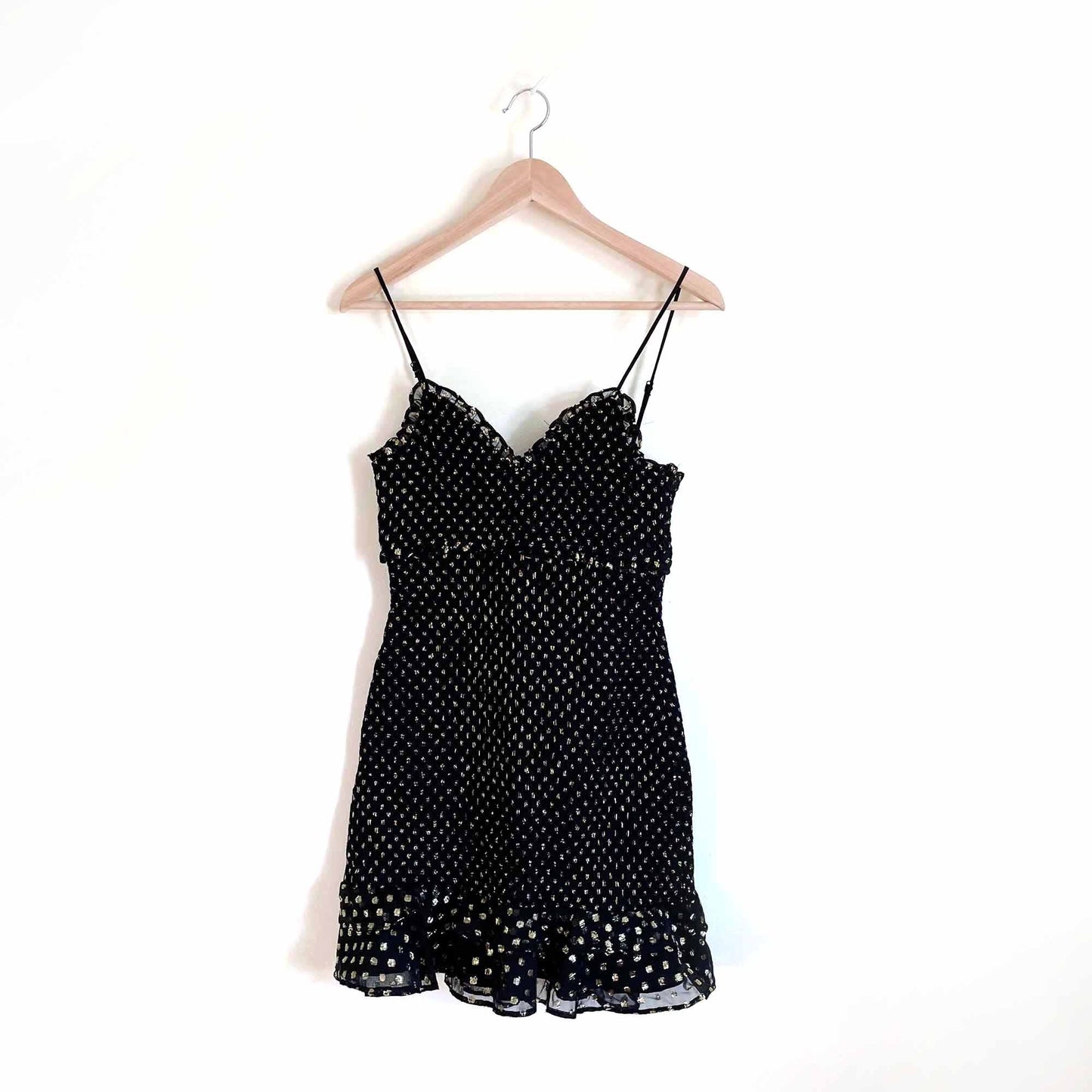 nwt Likely Metallic rain dot smocked zephra dress - size 8