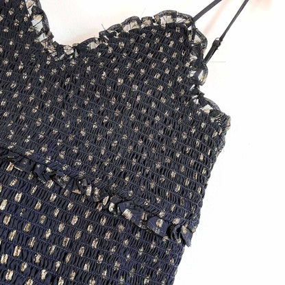 nwt Likely Metallic rain dot smocked zephra dress - size 8