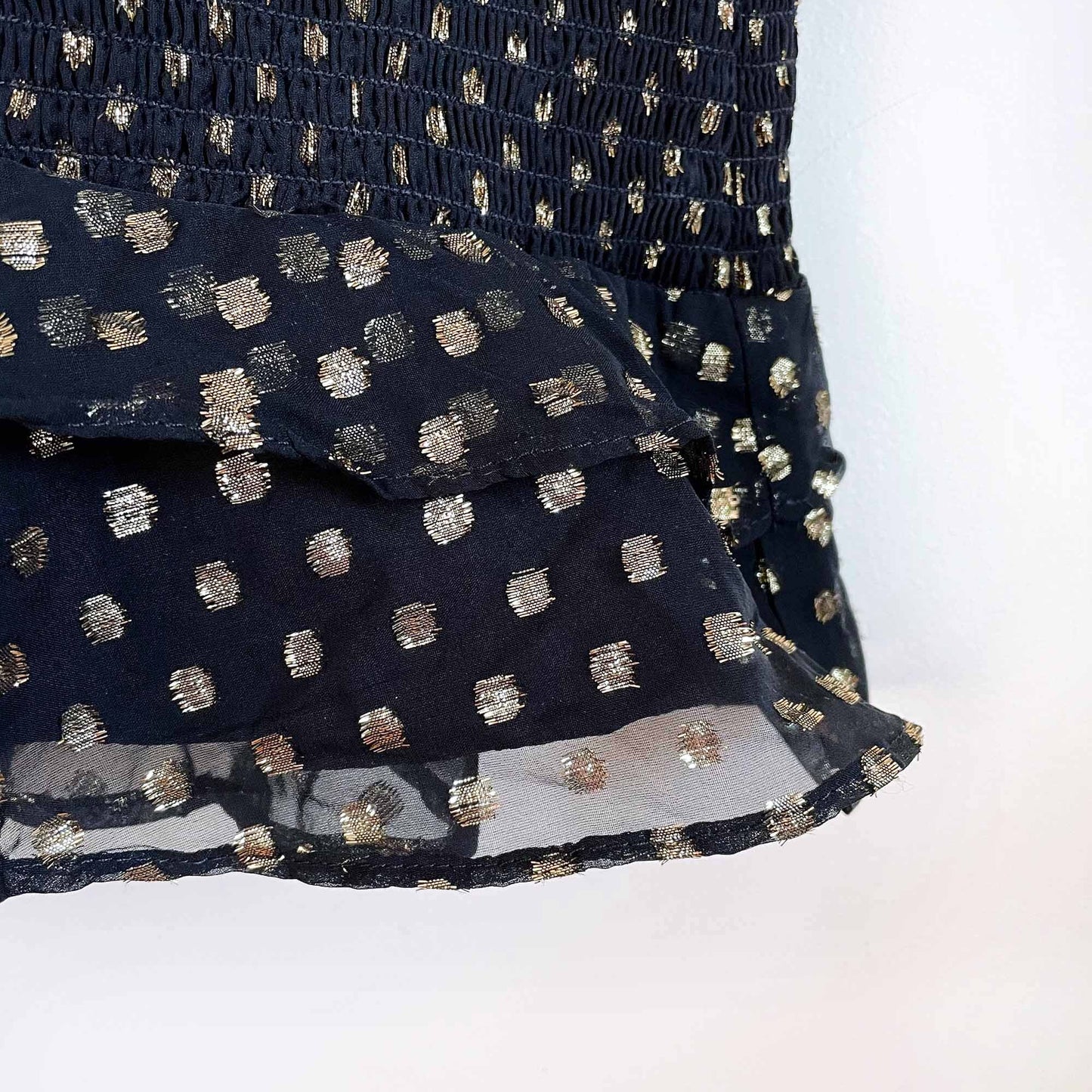 nwt Likely Metallic rain dot smocked zephra dress - size 8