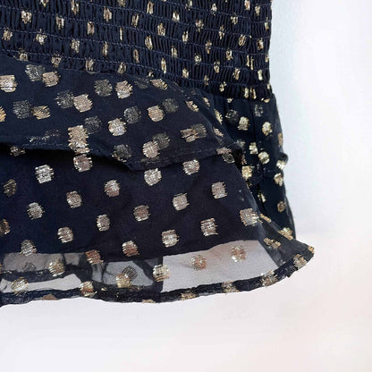 nwt Likely Metallic rain dot smocked zephra dress - size 8