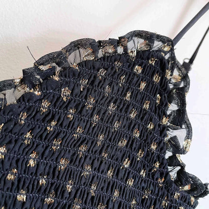 nwt Likely Metallic rain dot smocked zephra dress - size 8