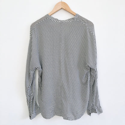 Lila Rose Polka Dot Blouse - size Medium
