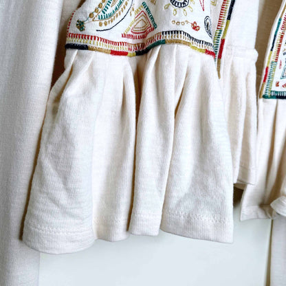 anthropologie lilka boho embroidered peplum jacket - size large