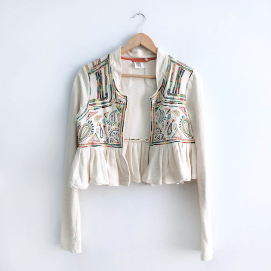 Anthropologie Lilka Peplum Jacket - size Small