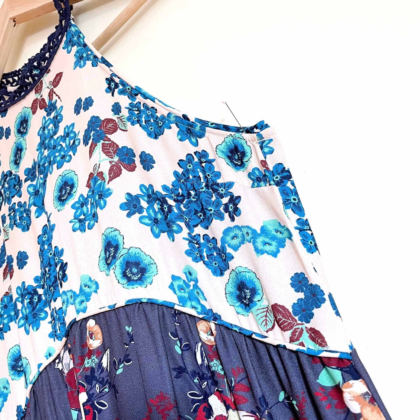 Living Doll halter floral maxi dress - size 1