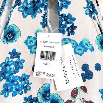 Living Doll halter floral maxi dress - size 1