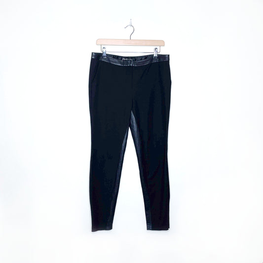 elizabeth and james butter leather trim trouser - size 6