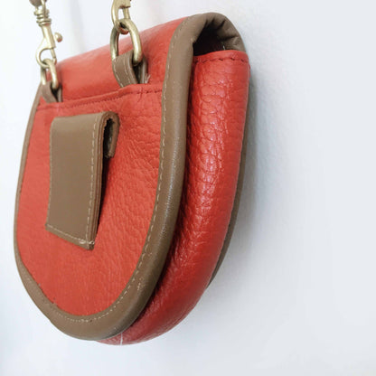 vintage liz claiborne leather cross body belt bag