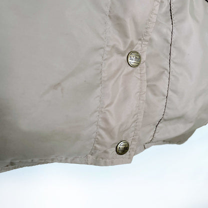 vintage 1980's ll bean tan down puffer vest - size medium