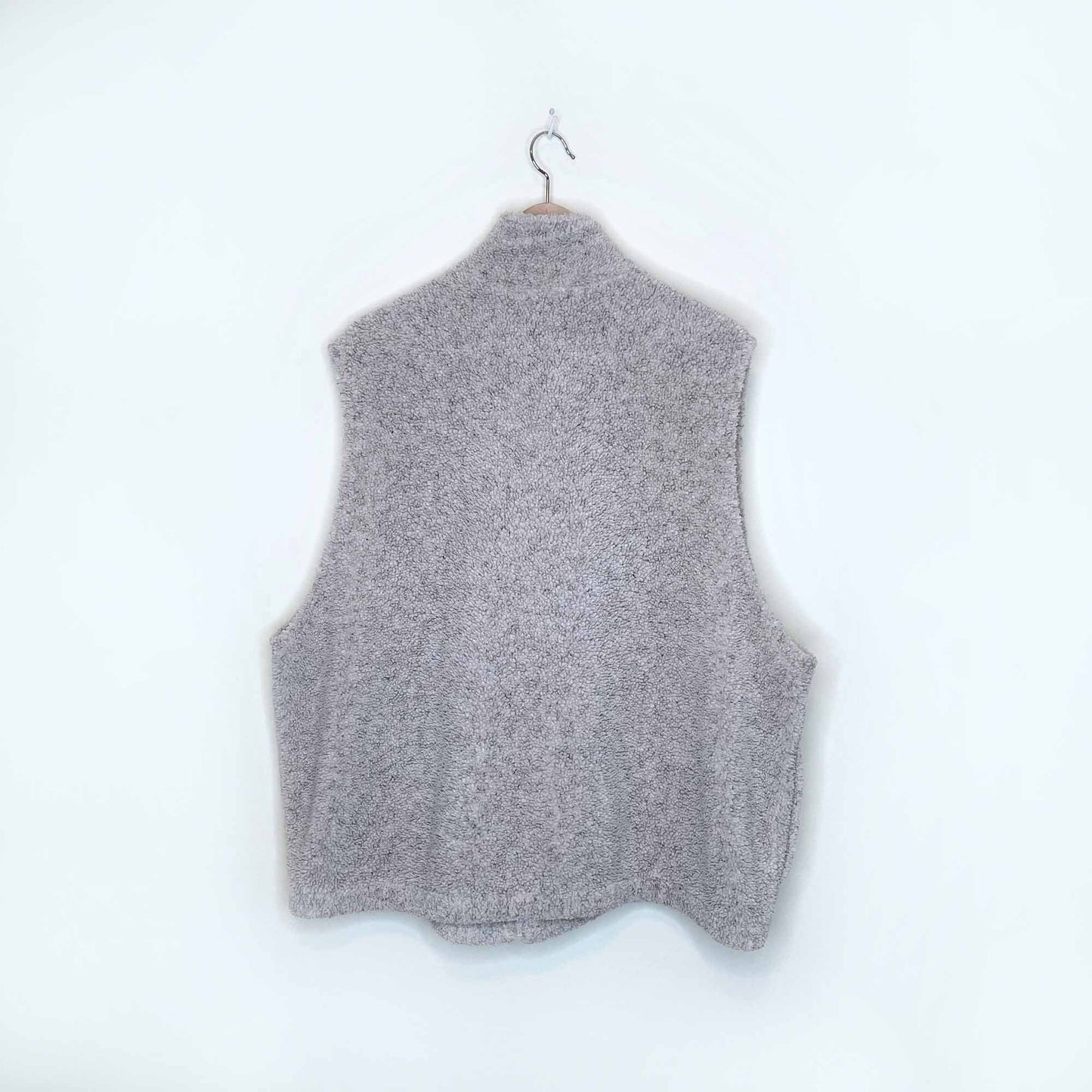 vintage ll bean deep pile sherpa fleece vest - size xl