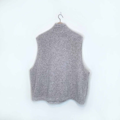vintage ll bean deep pile sherpa fleece vest - size xl