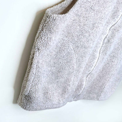 vintage ll bean deep pile sherpa fleece vest - size xl