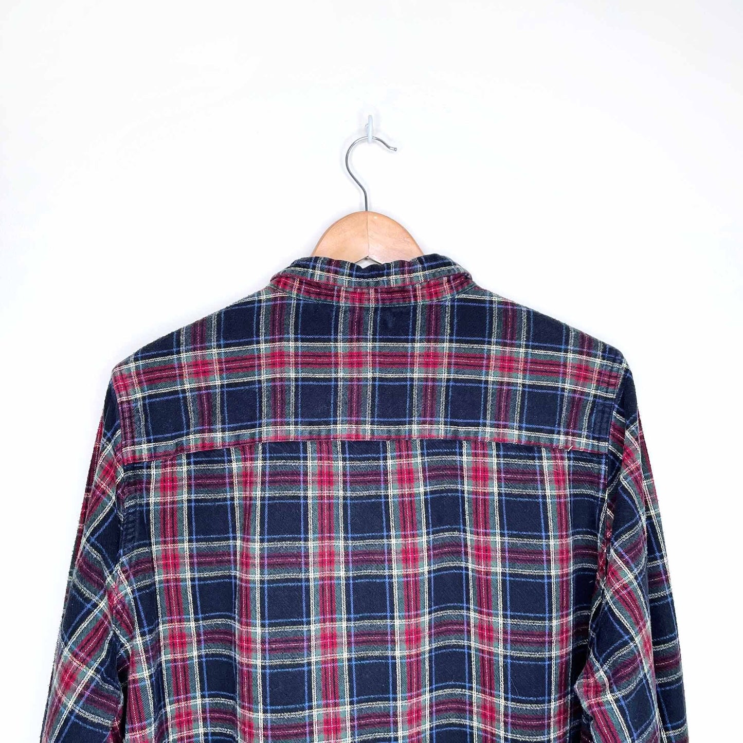 ll bean plaid flannel button down shirt - size 2x