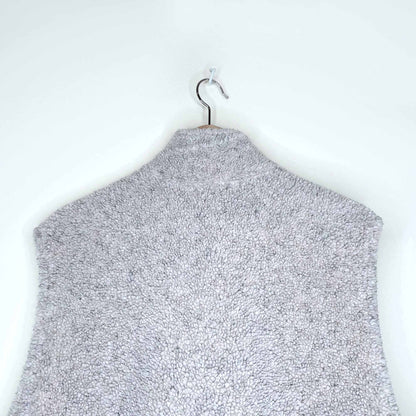 vintage ll bean deep pile sherpa fleece vest - size xl