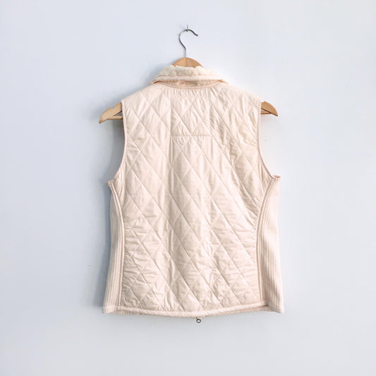 L.L. Bean Sherpa lined quilted vest - size Small