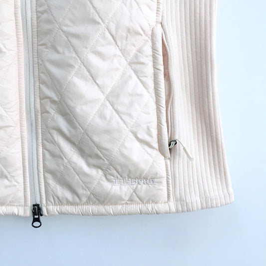 L.L. Bean Sherpa lined quilted vest - size Small