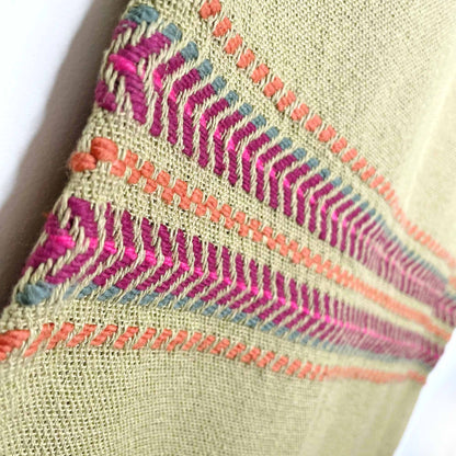 hand-knit woven llama table runner