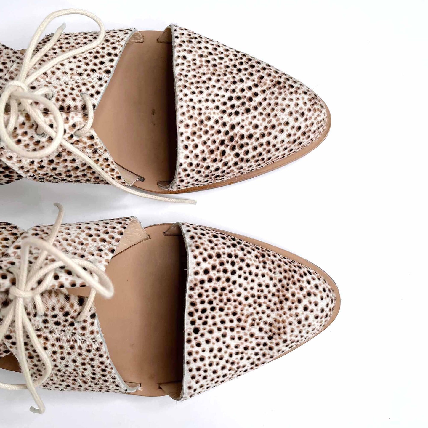 loeffler randall willa spotted cut-out oxfords - size 7.5