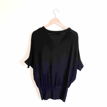 ann taylor LOFT cowl neck short sleeve sweater - size medium