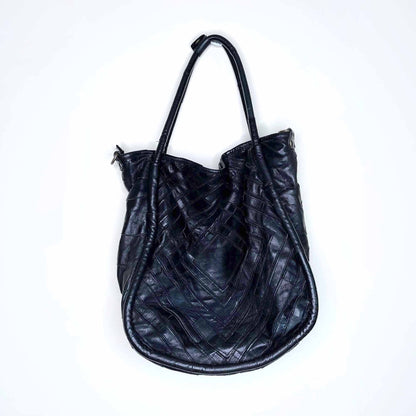 lost and found diamond patchwork oversized hobo bag