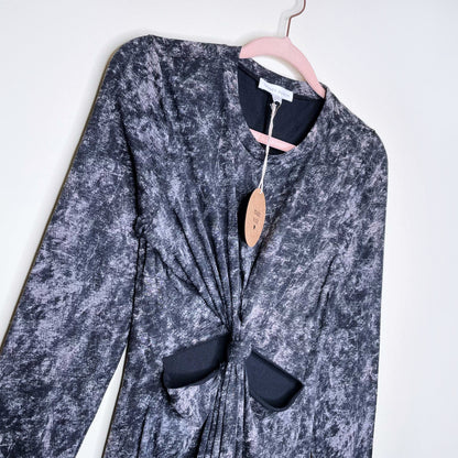 nwt uo honey punch knot-front maxi dress - size medium