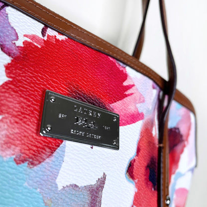 lauren ralph lauren clements floral satchel handbag