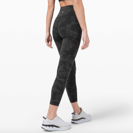 2020 lululemon wunder under high rise camo tights full on luon - size 2