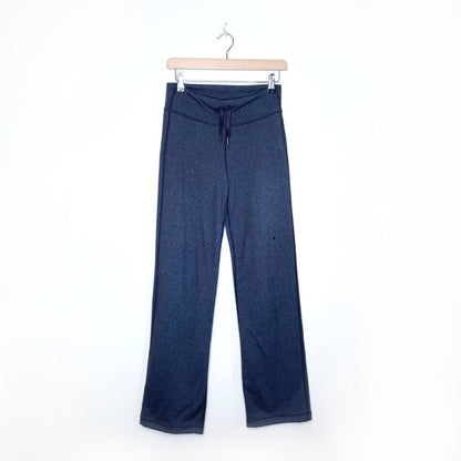 lululemon relaxed fit drawstring pants in deep heathered coal - size 4