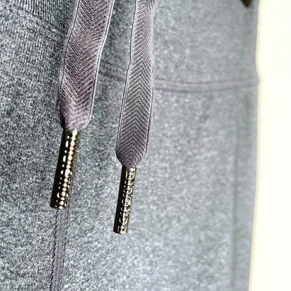 lululemon relaxed fit drawstring pants in deep heathered coal - size 4