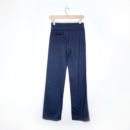 lululemon relaxed fit drawstring pants in deep heathered coal - size 4