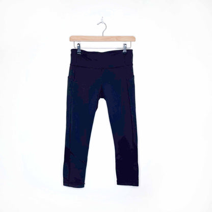 lululemon run mesh pocket crop tights - size 6