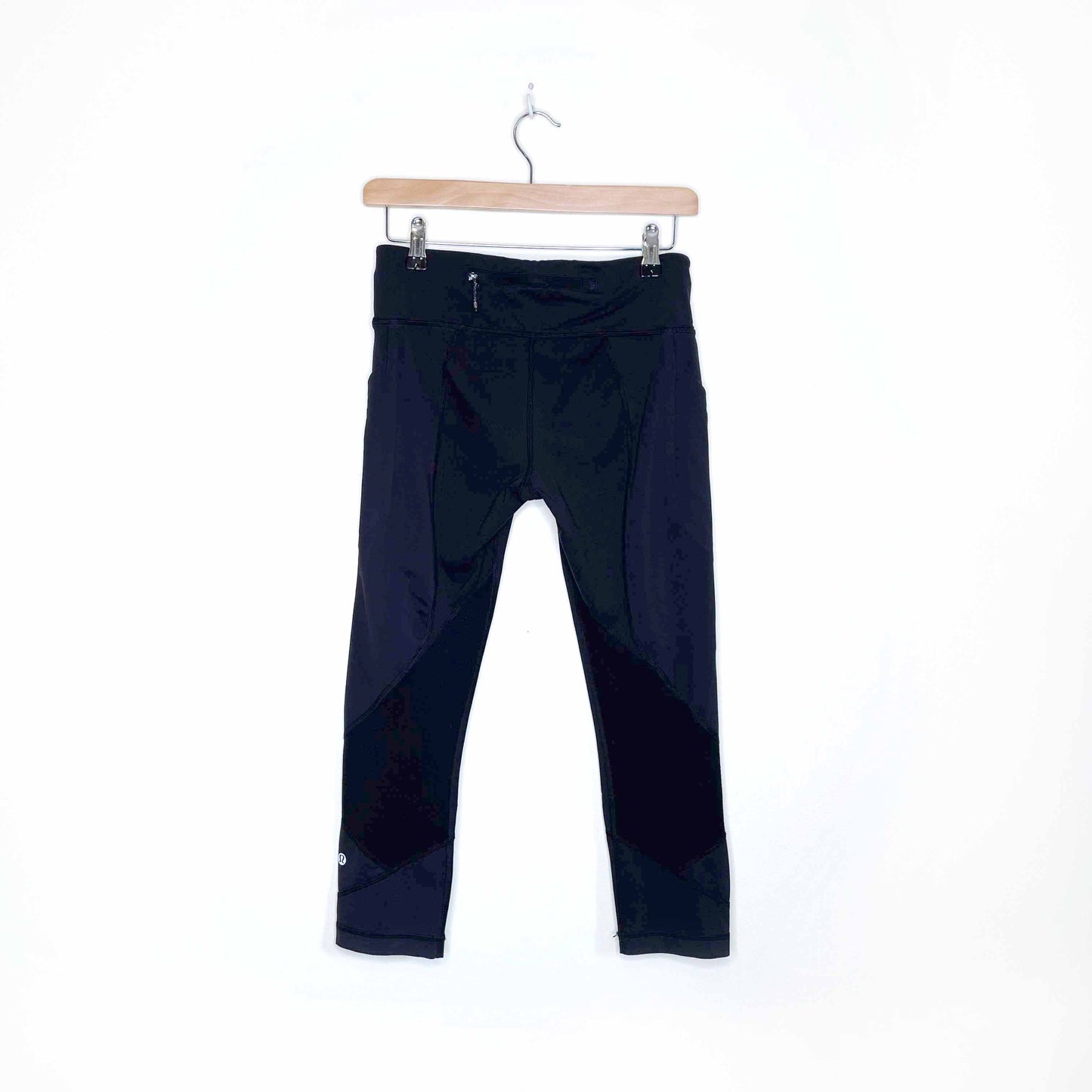 lululemon run mesh pocket crop tights - size 6