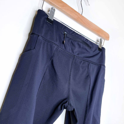 lululemon run mesh pocket crop tights - size 6