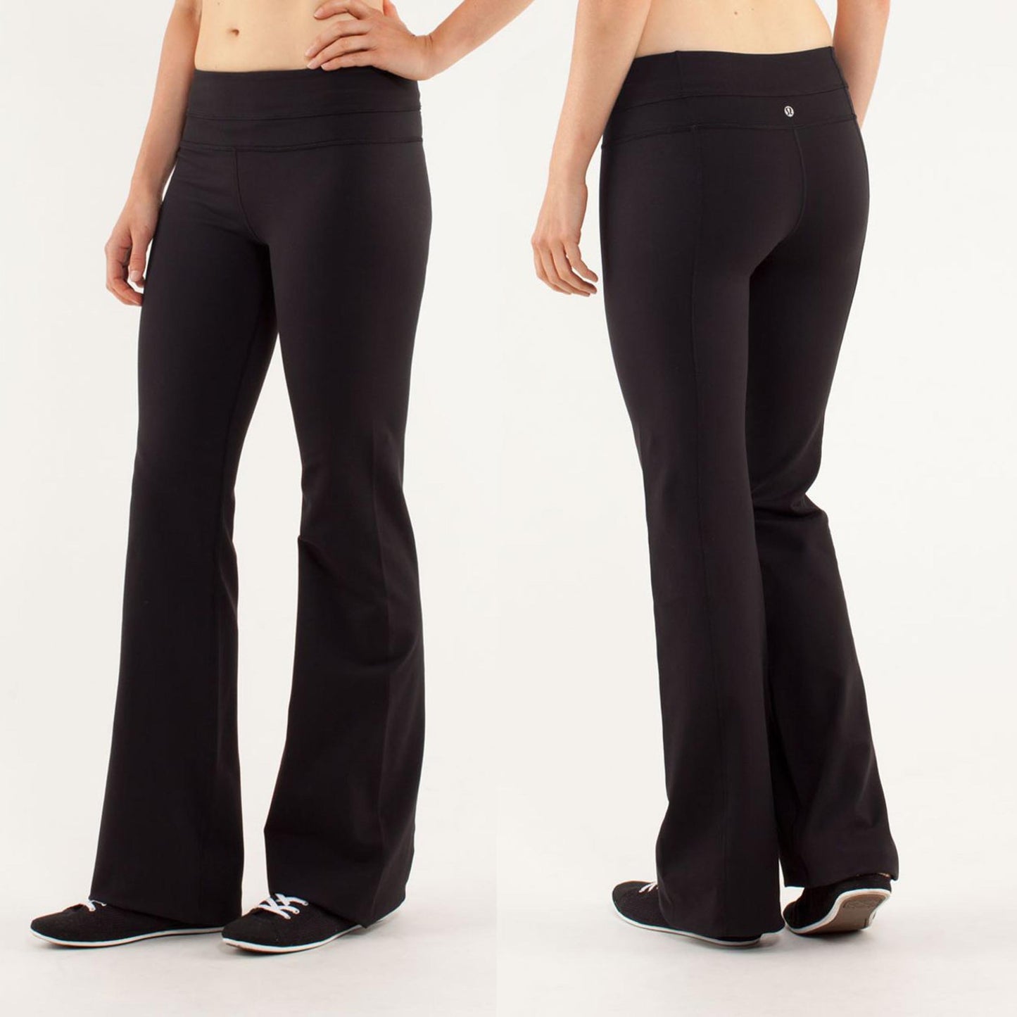 lululemon black groove pants - size 6