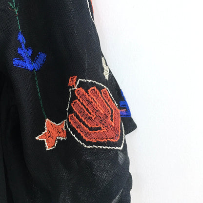 Lucky Brand Boho Embroidered Top - size Large