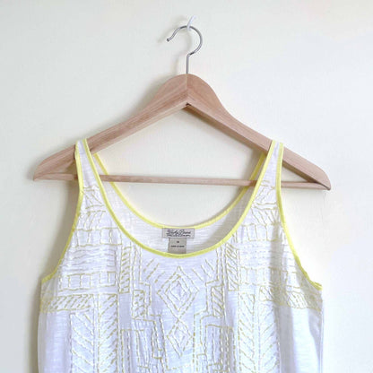 nwt lucky brand beaded embellished tank top - size medium