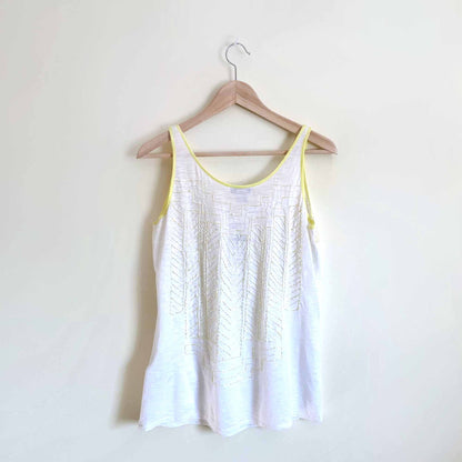 nwt lucky brand beaded embellished tank top - size medium