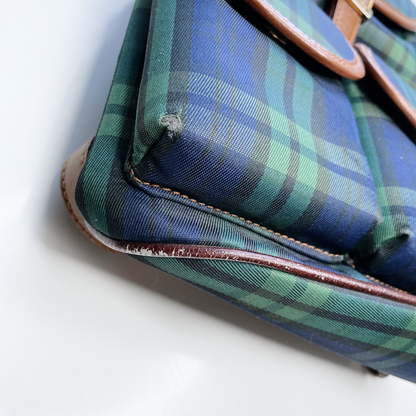 vintage luigi tartan plaid mini backpack