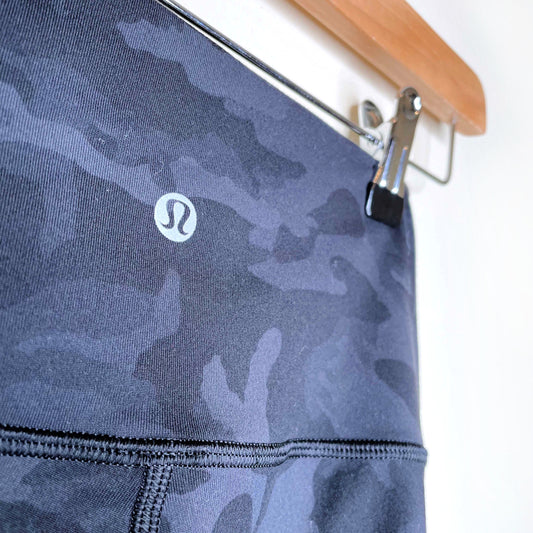 2020 lululemon wunder under high rise camo tights full on luon - size 2