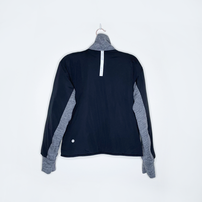 lululemon forever warm reversible quilted bomber jacket - size 4