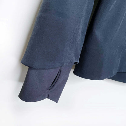 men's lululemon fleece black softshell hooded jacket - size small