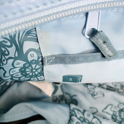 vintage lululemon retro blue bowling gym travel bag