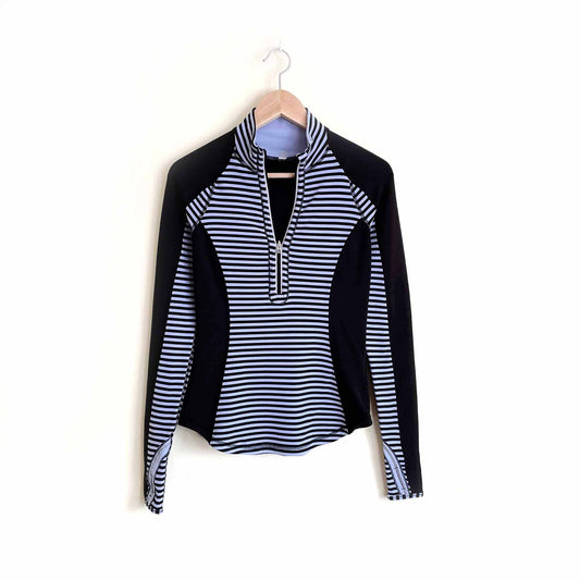 lululemon u-turn 1/2 zip luon reversible pullover - size 2/4