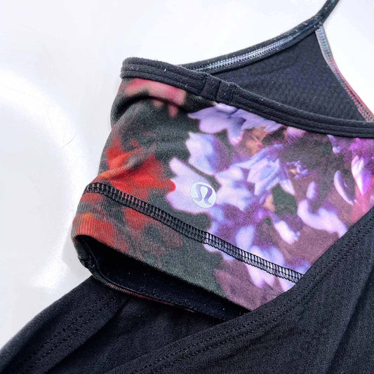 lululemon no limits tank spring has sprung - size 8