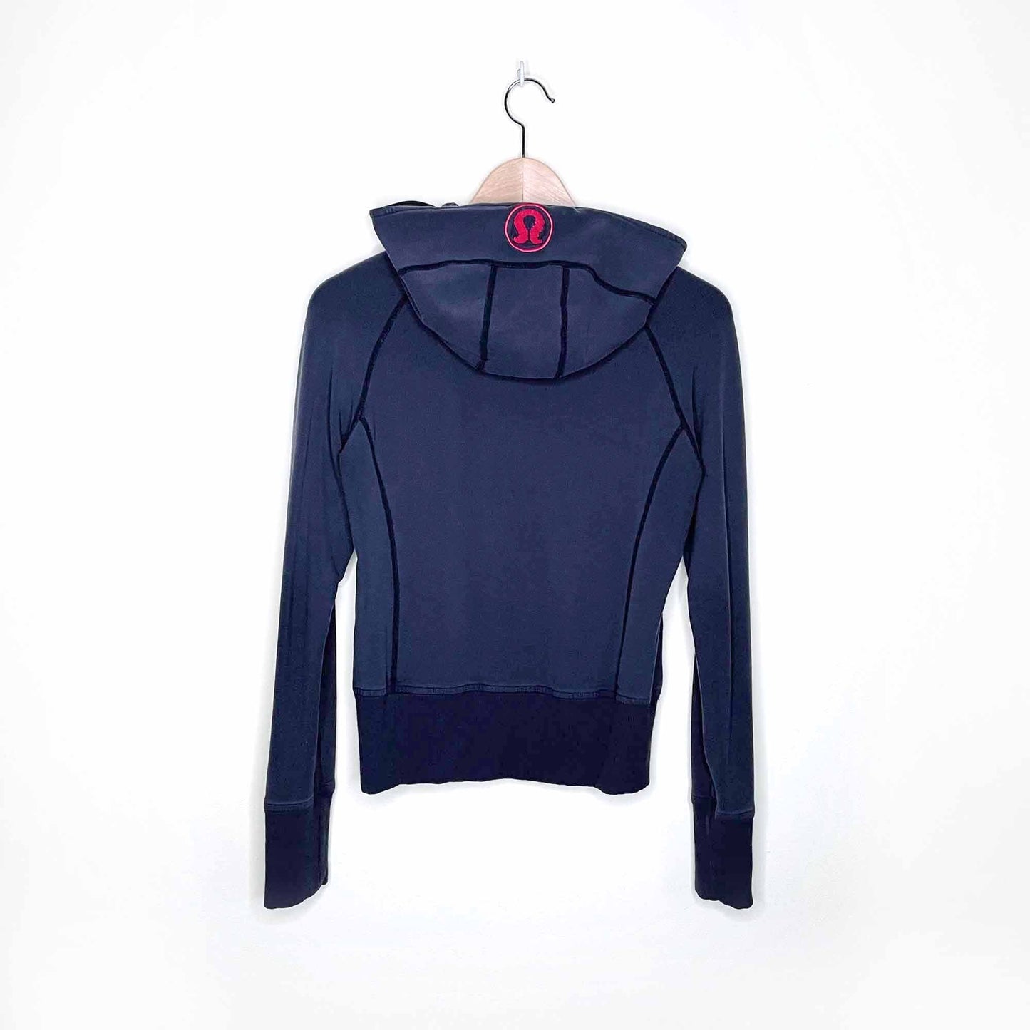 lululemon stretch zip up hooded sweatshirt - size 4